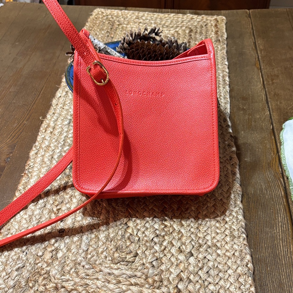 Longchamp Le Foulonne Small Leather Crossbody Bag